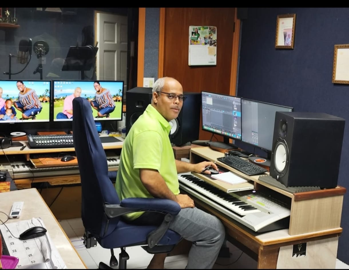Justin Richardson producer and engineer at Farm Recording Studio Anguilla